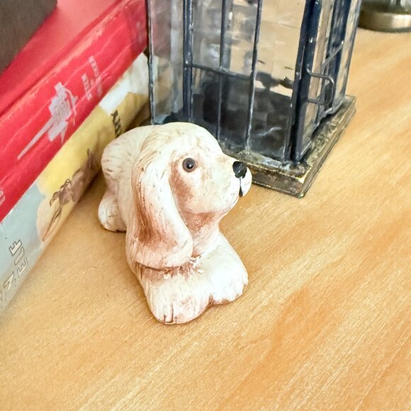 Vintage Porcelain Dog with Glass eyes - Picture 3 of 13